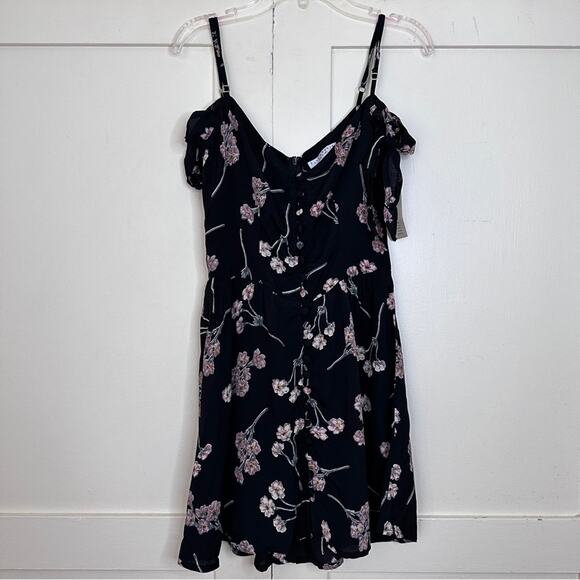 NWT Flynn Skye Bodhi Floral Button Front Mini Dress XS - Picture 1 of 6